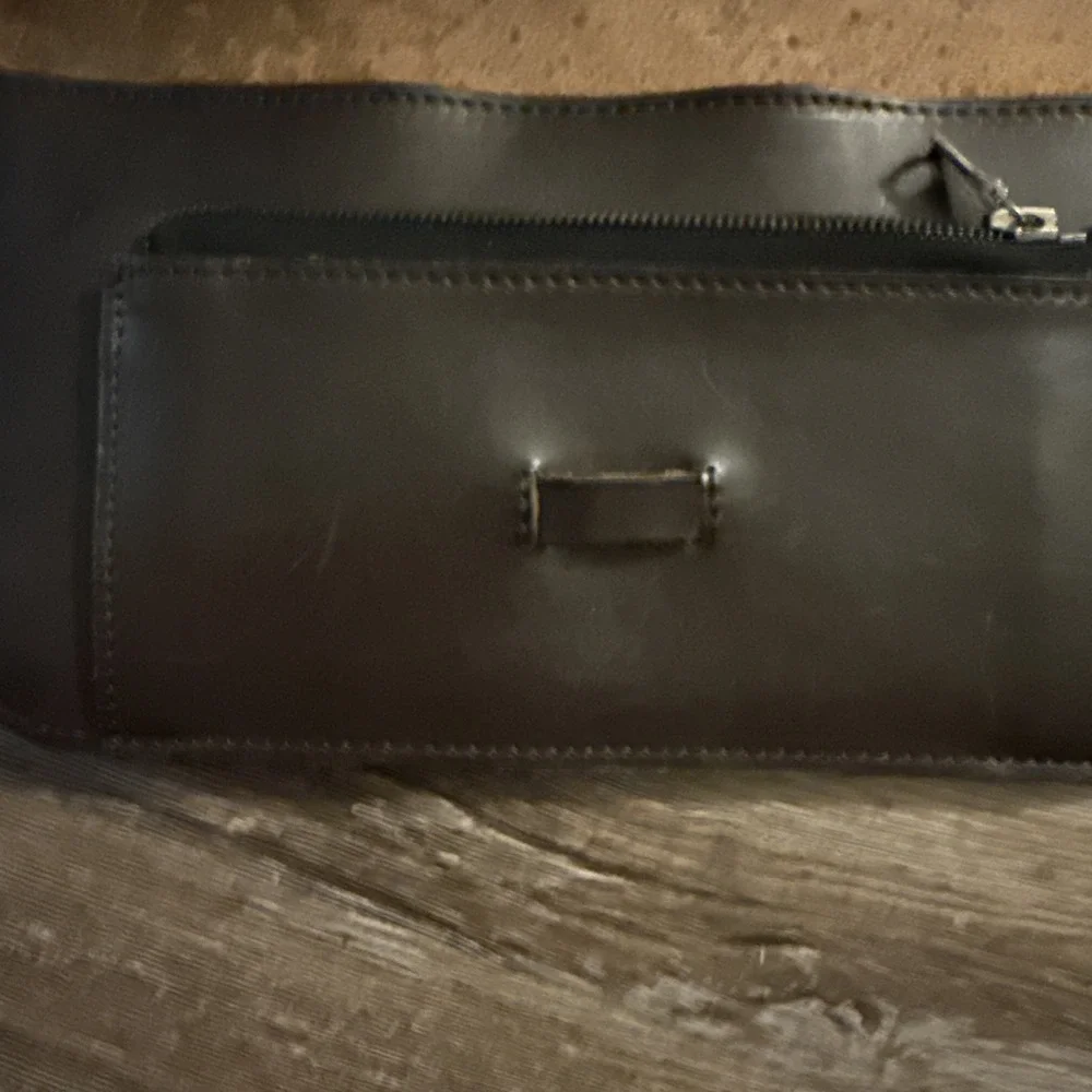 Anonimo Fiorentino Leather Crossbody Bag Brown Tongue And Slot Closure VTG SMALL